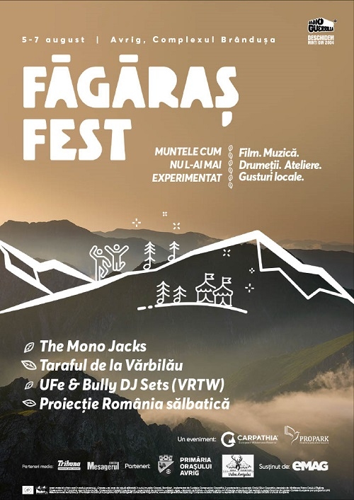 A mai rămas o zi până la Făgăraș Fest, festivalul celor mai înalți dintre Carpații României, Avrig, 5-7 august