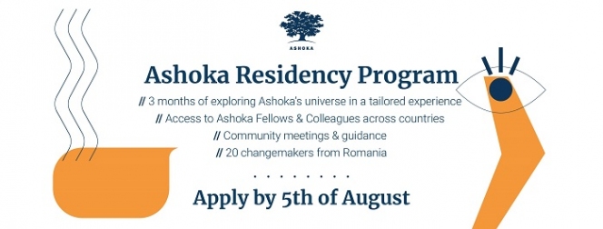 Ashoka România lansează un program de rezidențiat pentru trei luni pentru societatea civilă