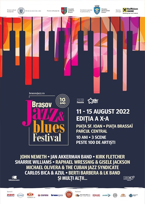 Mâine începe Brașov Jazz & Blues Festival. Muzică, proiecții de film și multe alte evenimente la ediția aniversară