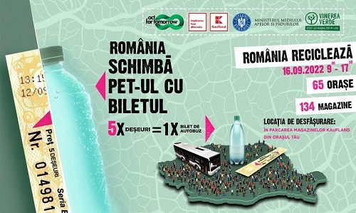 Premieră pentru România: Pe 16 septembrie, românii vor putea putea călători cu mijloacele de transport în comun în schimbul deșeurilor