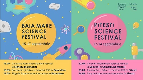 Romanian Science Festival revine în județele Maramureș și Argeș