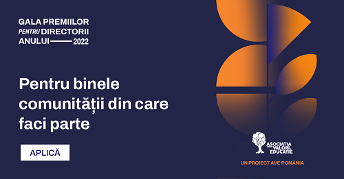 Gala Premiilor pentru Directorii Anului: cei mai buni directori de școală din România vor fi premiați