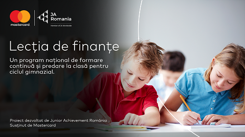 Mastercard și Junior Achievement lansează  „Lecția de finanțe”, un program național de educație financiară, pentru profesorii din învățământul gimnazial