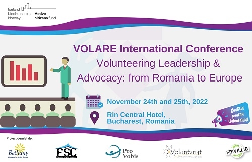 Coaliția pentru Voluntariat organizează VOLARE International Conference, eveniment cu participare internațională
