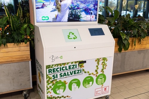 Kaufland instalează coșuri inteligente BIN-e  de sortare automată a deșeurilor
