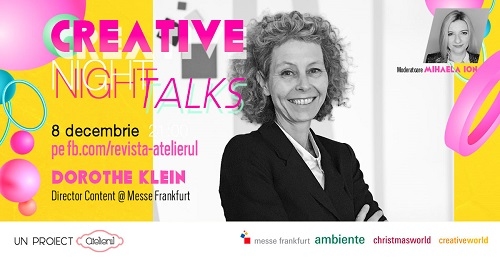 Creative Night Talks – ediţie internaţională cu Messe Frankfurt