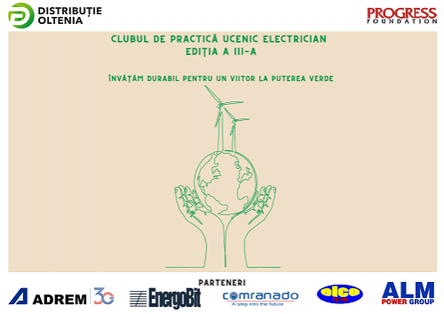 Distribuție Oltenia dă startul unei noi ediții a Clubului de Practică, locul în care învățăm durabil în programul Ucenic Electrician