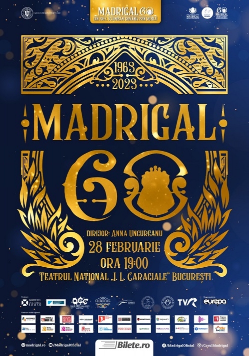 Corul Madrigal anunță mai multe premiere la   Spectacolul Extraordinar „Madrigal 60”