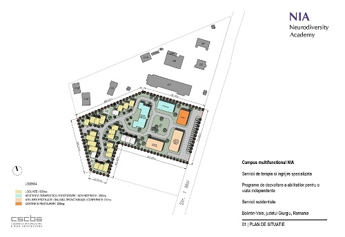Campusul NIA Academy, dedicat adulților și adolescenților cu autism, a primit acordul final pentru construcție, în Bolintin-Vale