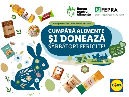 Lidl România organizează la nivel național o nouă acțiune de colectare a alimentelor