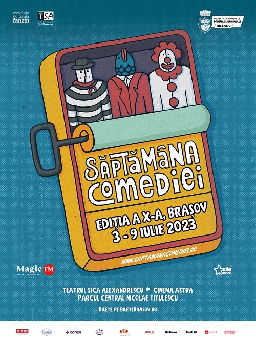 Festivalul SĂPTĂMÂNA COMEDIEI aniversează 10 ani cu teatru, film, spectacole și concerte în aer liber