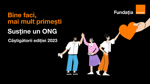 Fundația Orange anunță proiectele cu impact social care vor primi finanțare prin programul „Susține un ONG”, ediția 2023