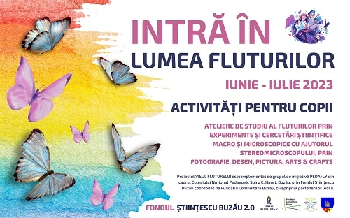 Copiii sunt invitați pe 1 iunie să descopere lumea fluturilor în grădina publică I.C. Brătianu din Buzău