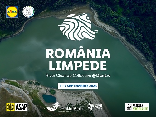 De Ziua Dunării, Lidl România anunță continuarea acțiunilor de curățare a plasticului de pe malurile fluviului și afluenții acestuia, prin proiectul România Limpede