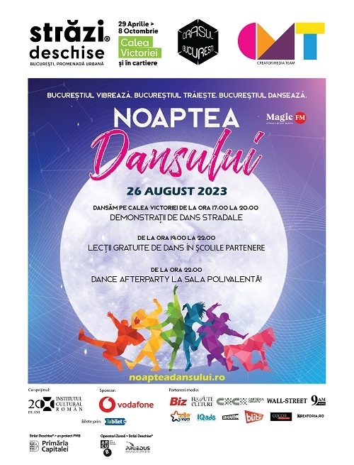 Bucureștiul dansează: Noaptea Dansului, cel mai mare eveniment de dans din Capitală, are loc pe 26 august