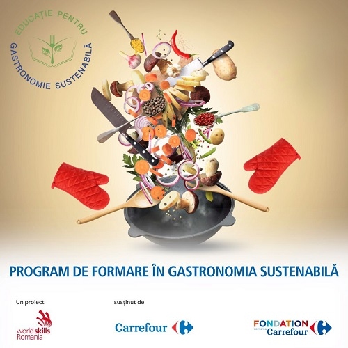 Carrefour România, Fundația Carrefour din Franța și Fundația WorldSkills România pregătesc profesorii de specialitate în domeniul gastronomiei sustenabile