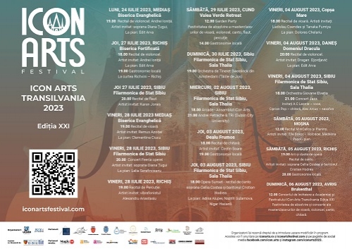 UCIMR anunță începerea celei de-a XXI-a ediții a  Festivalului ICon Arts Transilvania