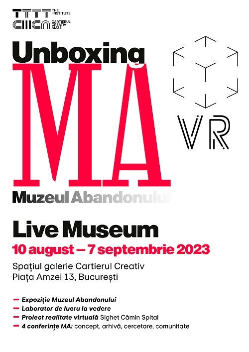 Muzeul Abandonului pentru o lună în Piața Amzei 13 | Primul muzeu exclusiv digital al României coboară pentru o lună din virtual, în concret