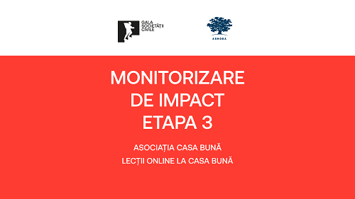 Monitorizare de Impact – Etapa 3 // Lecții online la Casa Bună