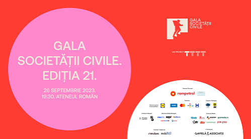„Bine pentru mâine” urcă pe scena Ateneului Român  Festivitatea de premiere a Galei Societății Civile 2023, ediția XXI