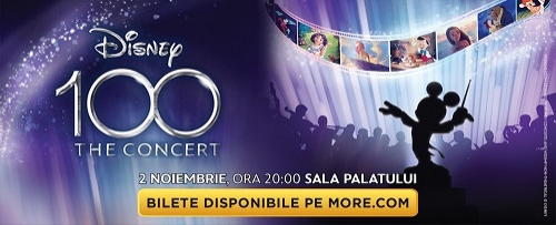 Concert „DISNEY 100” pe 2 noiembrie la Sala Palatului cu Alina Eremia, Alina Sorescu, Vlad Miriță, Ana Cebotari şi Lucian Ghimiş în prim plan