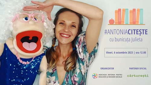 Eveniment de lectură pentru copii organizat de  Asociația Antonia pentru Educație la Librăria Cărturești Iași