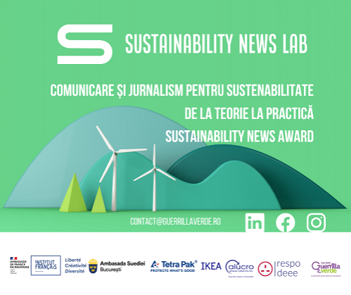 Au început înscrierile la Atelierele de Comunicare și Jurnalism pentru Sustenabilitate organizate de Sustainability News Lab