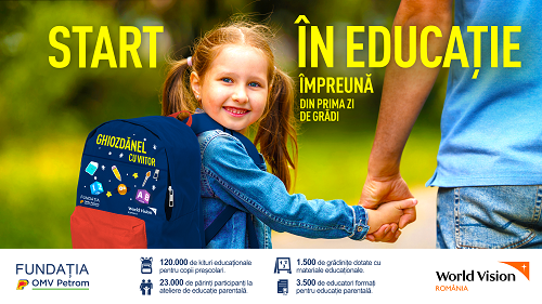 “Start în educaţie” ajunge la 120.000 de copii, 23.000 de părinți, 3.500 de educatori și 1.500 de grădinițe din zone defavorizate