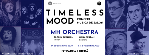 „Timeless Mood”: Magia Orchestrei de Salon la Teatrul Național de Operetă şi Musical „Ion Dacian” pe 27 octombrie de la ora 19.00