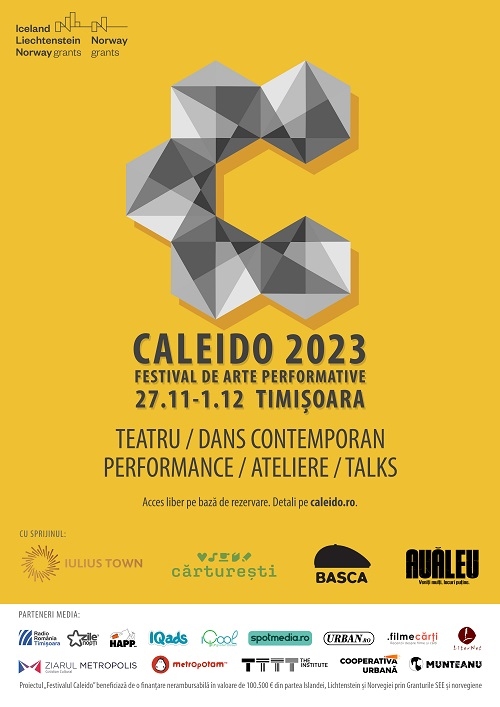 Festivalul de arte performative Caleido anunță ediția a V-a: 27 noiembrie - 1 decembrie la Timișoara