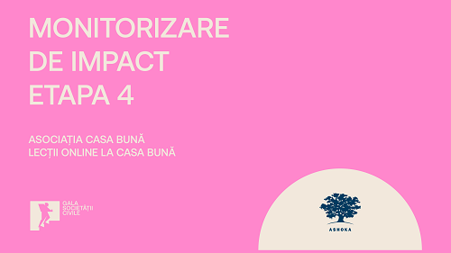 Monitorizare de Impact – Etapa 4 // Lecții online la Casa Bună