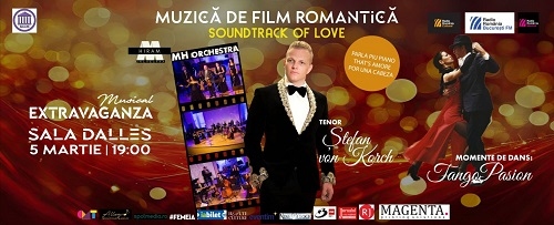 MH Orchestra în premieră la Sala Dalles în concertul de muzică de film ce deschide seria Musical Extravaganza pe 5 Martie