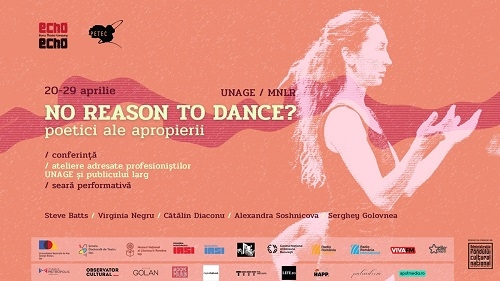 Dansul explorat ca limbaj artistic de sine stătător în proiectul de cercetare artistică No Reason To Dance?, cu artiști din România, Republica Moldova și Irlanda de Nord