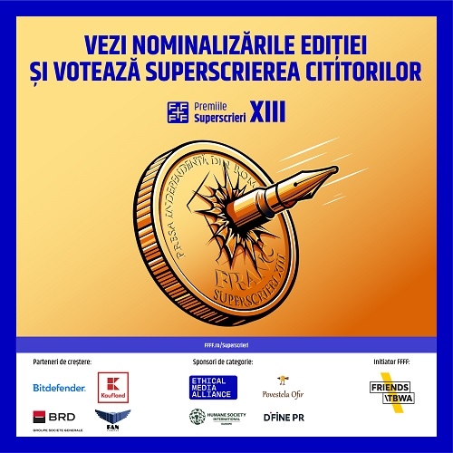 Premiile Superscrieri anunță cele 47 de nominalizări ale ediției #13 | Publicul poate vota materialele jurnalistice preferate