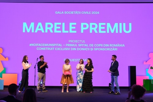 Proiectul #NoiFacemUnSpital câștigă marele premiu al Galei Societății Civile 2024
