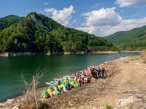 ECOLOGIZARE CU PLACA PE LACUL SIRIU