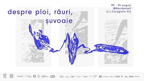Artă inspirată de ape și de actul spălării în expoziția „Despre ploi, râuri, șuvoaie...” la Rezidența9