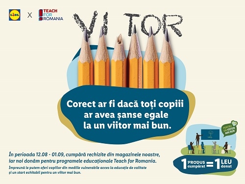 Lidl România continuă investițiile în educație prin susținerea programului Teach for Romania