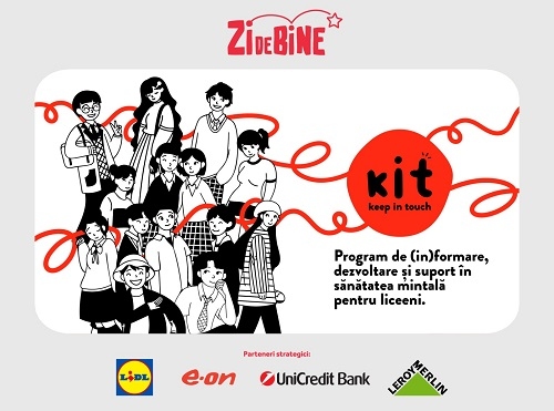 Asociația Zi de BINE lansează KIT, un program de prevenție, (in)formare și suport în sănătatea mintală, pentru liceeni