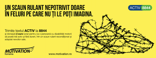 381 de scaune rulante donate copiilor si adultilor din tara, in cei sase ani de  derulare a campaniei de donatii prin SMS