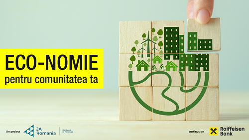 „Eco-nomie pentru comunitatea ta”, proiectul prin care JA România și Raiffeisen Bank evidențiază liceele ale căror acțiuni de mediu au creat cel mai mare impact