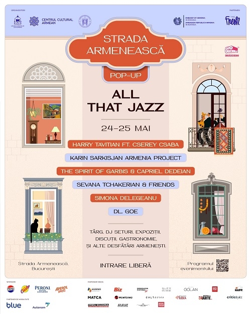 Strada Armenească Pop-Up: All That Jazz debutează în această primăvară cu un eveniment dedicat cartierului armenesc, comunității și patrimoniului viu