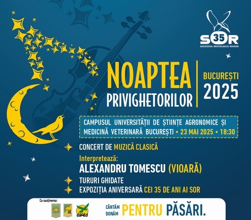 Cântăm pentru păsări, Donăm pentru păsări | Noaptea Privighetorilor 2025