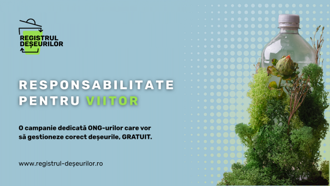 “Responsabilitate pentru viitor” | O campanie Registrul Deșeurilor dedicată organizațiilor non-profit din România