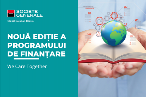 180.000 de euro în suport financiar pentru proiecte de educație și de protecția mediului disponibili în noua ediție a programului de finanțare „We Care Together” al Societe Generale Global Solution Centre