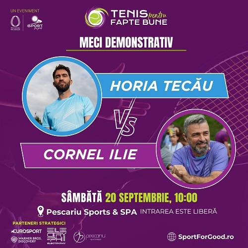 Începe Tenis pentru Fapte Bune Ediția a 6-a! Sportivi și artiști de renume susțin turneul caritabil organizat de Asociația The Social Incubator