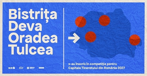 Patru orașe candidează pentru titlul  „Capitala Tineretului din România” în 2027