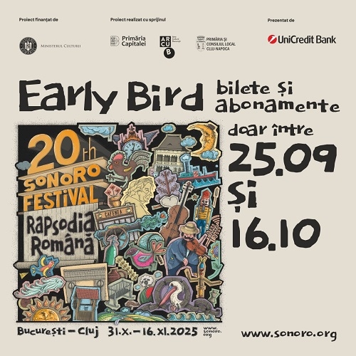 Festivalul Internațional de Muzică de Cameră SoNoRo, la ceas aniversar:  ediția nr. 20, „Rapsodia Română”