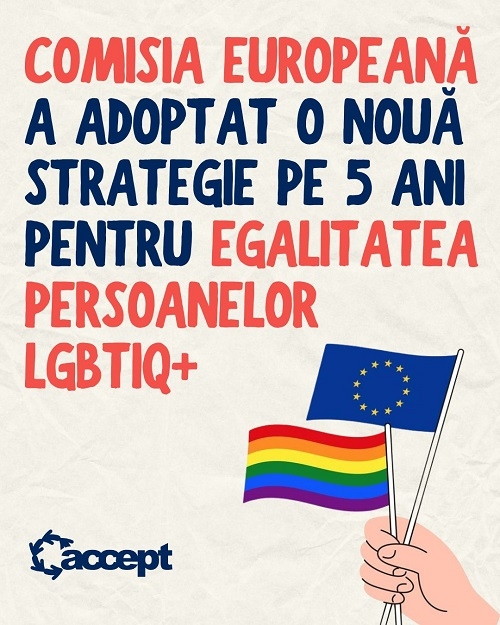 Comisia Europeană a adoptat o nouă strategie pe 5 ani pentru egalitatea persoanelor LGBTIQ+