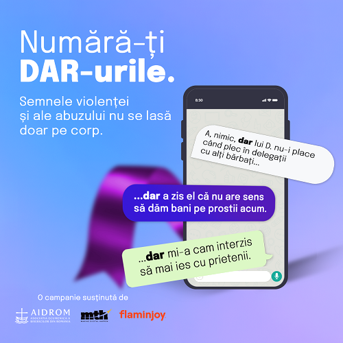 #NumaraDarurile: O invitație AIDRom, MTH și Flaminjoy la vigilență, conversație și solidaritate cu victimele violenței de gen